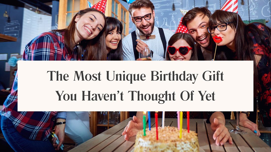 Birthday recipient laughing while hearing their personalised song gift